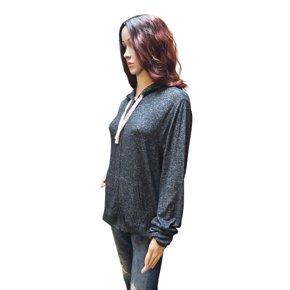 J. Crew Gray Zip-Up Hoodie - Picture 3 of 5